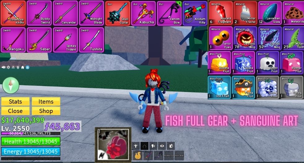 FISH FULL GEAR + SANGUINE ART